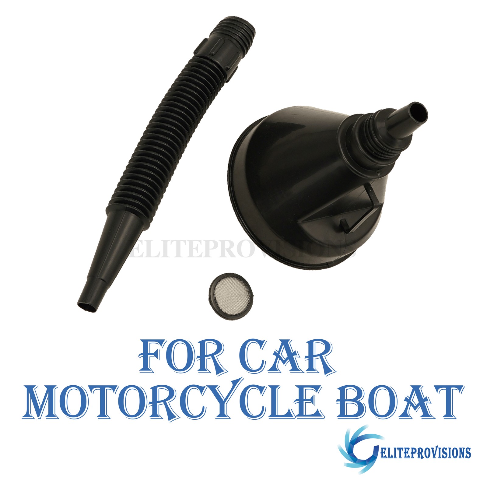 For Car Motorcycle Boat Flexible Large Funnel Oil Water Gas Fuel Spout Funnel
