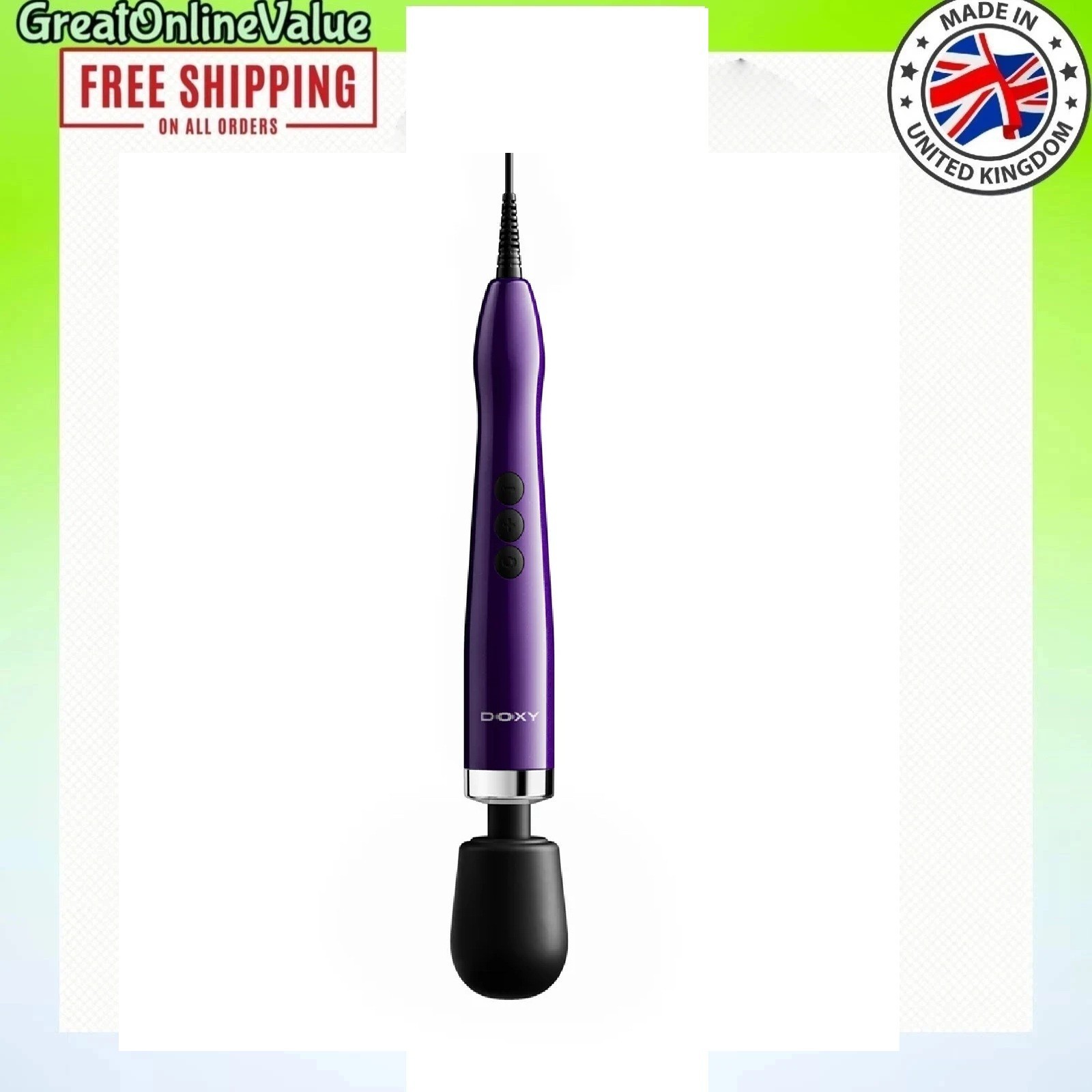 Doxy Die Cast Max Plug-In Body Wand - Purple