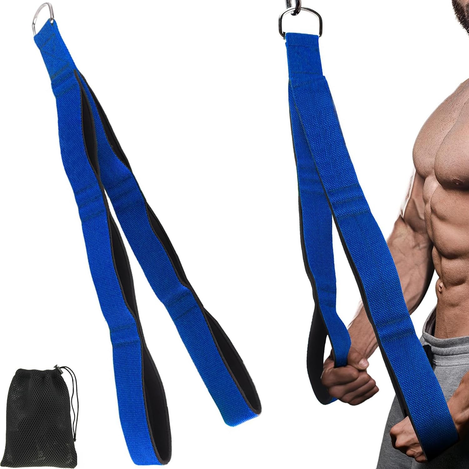 Tricep Rope Cable Attachment for Strength Training and Arm Workouts