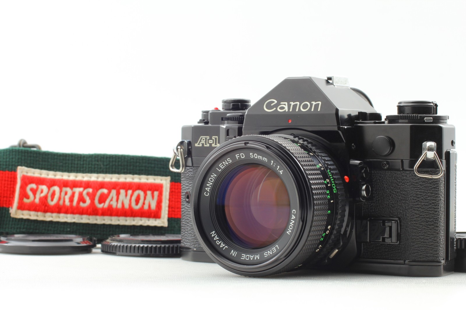 [MINT w/ Cap] Canon A-1 A1 35mm SLR Film Camera New FD 50mm F1.4 Lens From JAPAN