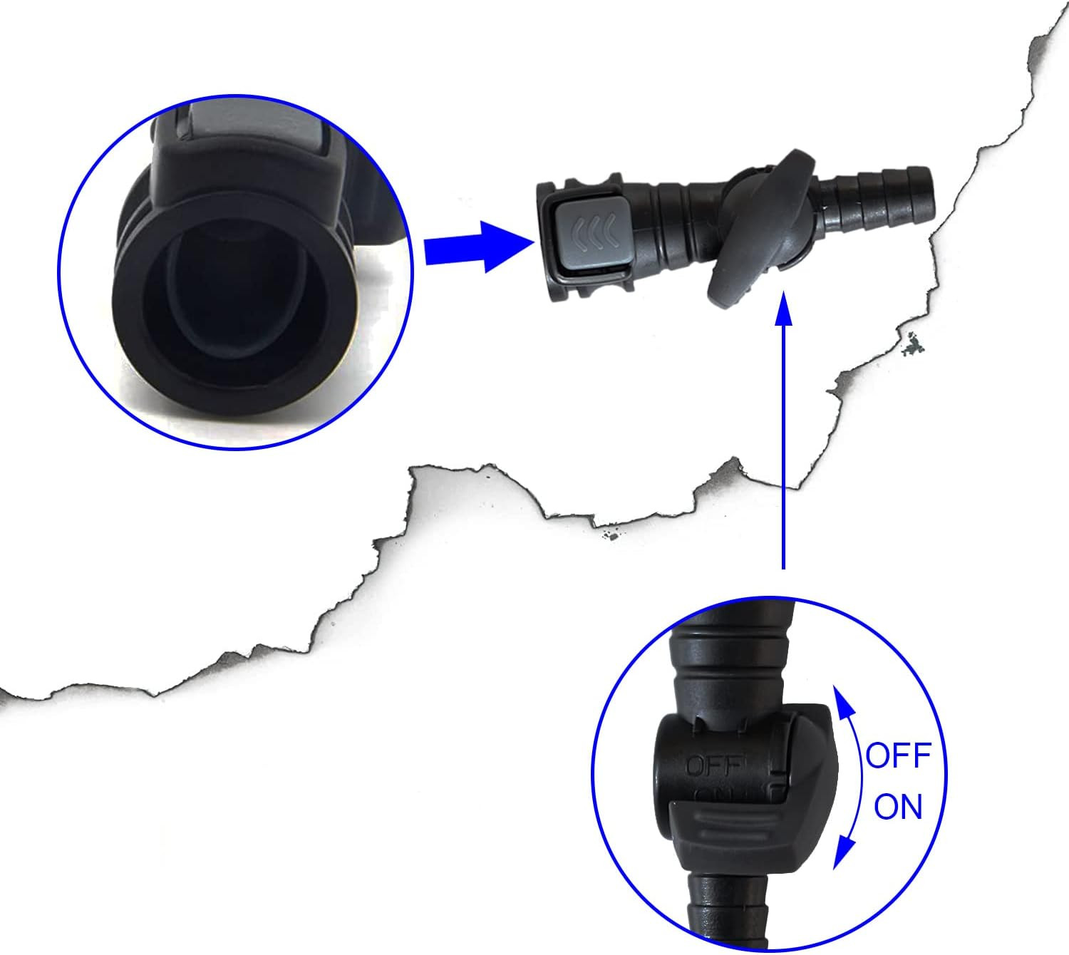 Hydration Bladder Bite Valve Replacement Mouthpiece Fit for Any Water Backpac...