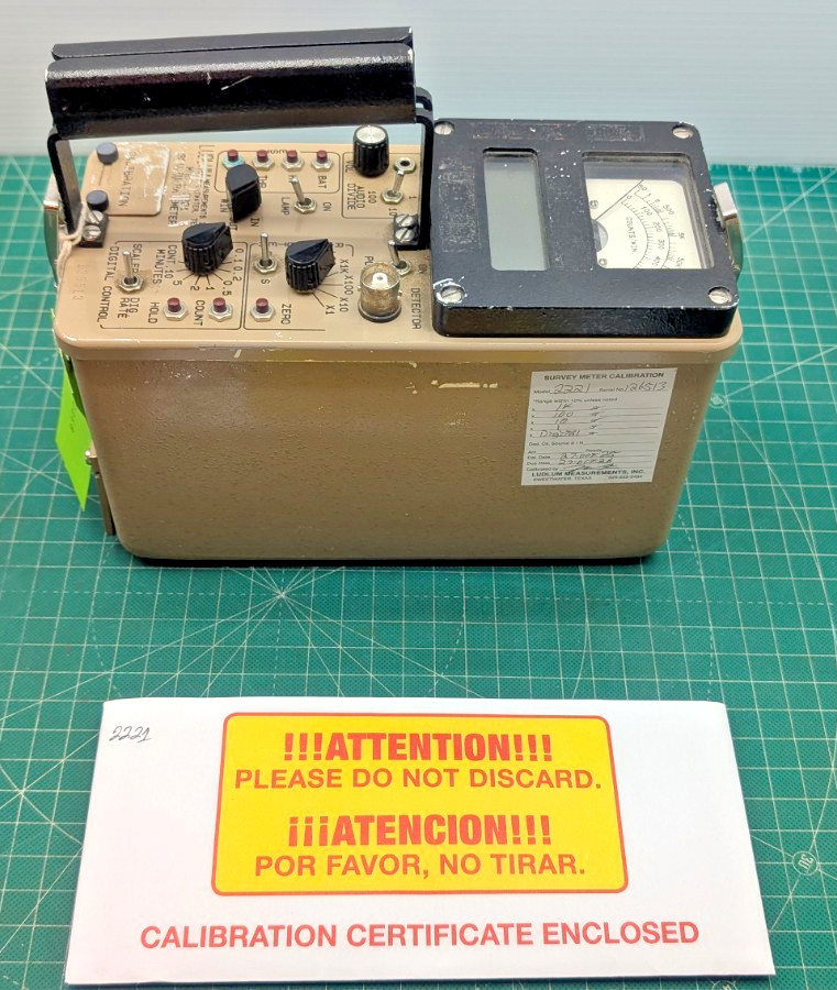Ludlum FACTORY Calibrated Model 2221 Scaler Ratemeter!