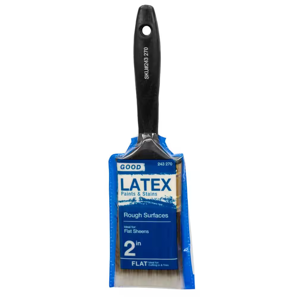 Good 2 In. Flat Cut Polyester Paint Brush