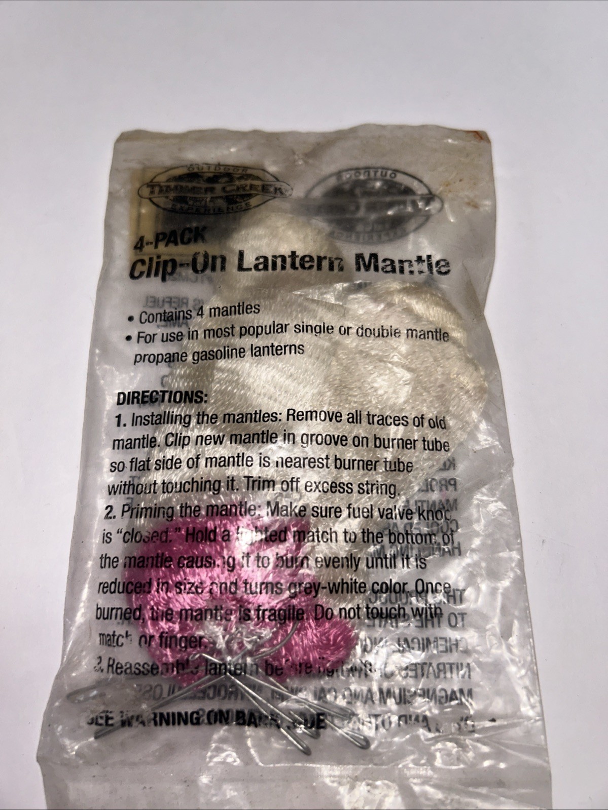 Vintage Timber Creek 4-Pk Lantern Mantle For Use In Most Single/Double Lanterns