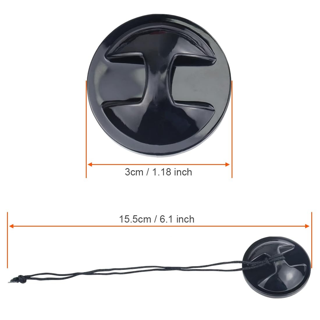 DEKEENSTAR Action Camera Safety Tether 22cm x 3.5cm,