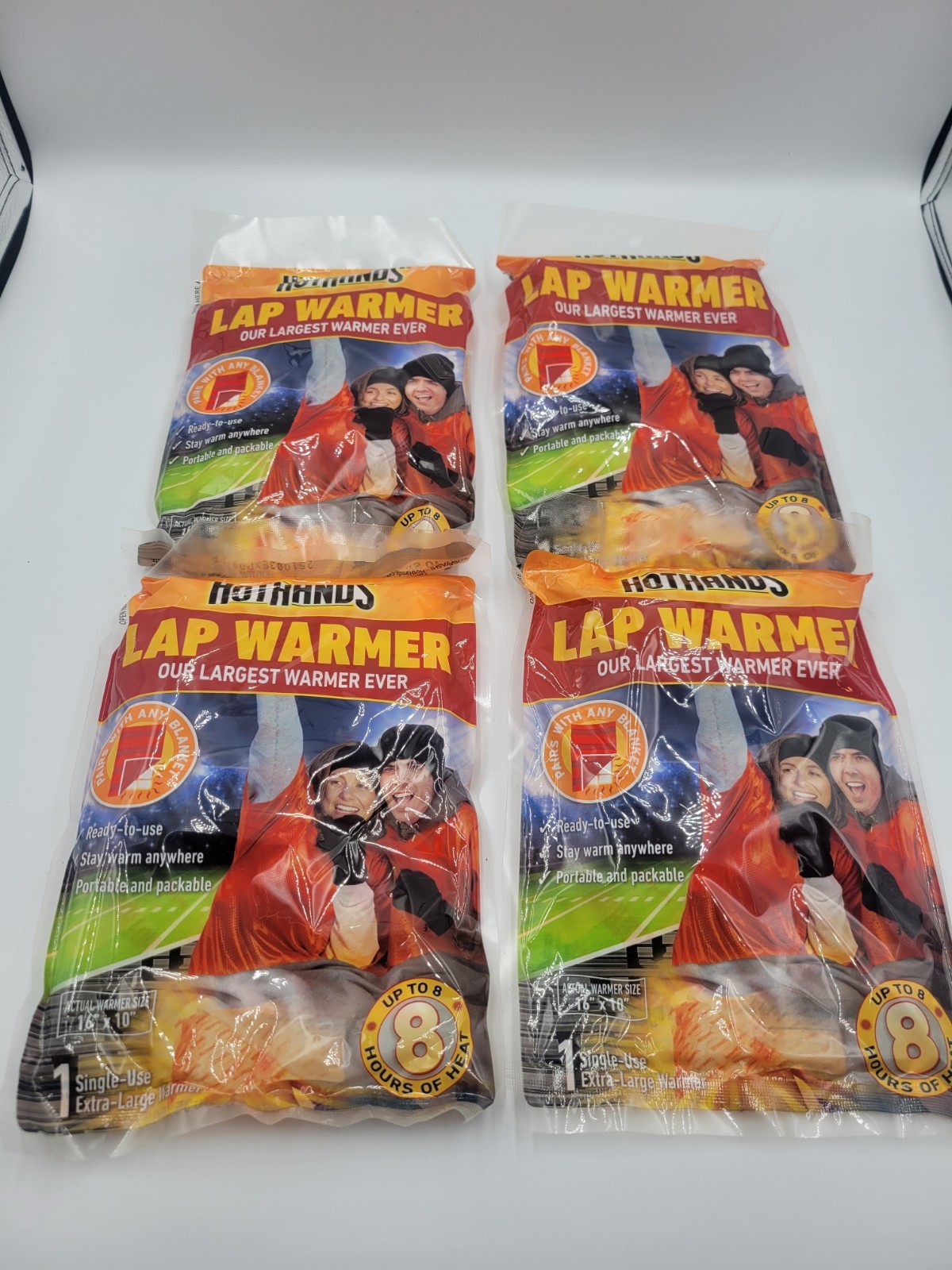 Hothands 16" x 10" Large Lap Warmer -Up tp 8 Hours Lasting Heat 04/2027-Lot of 4