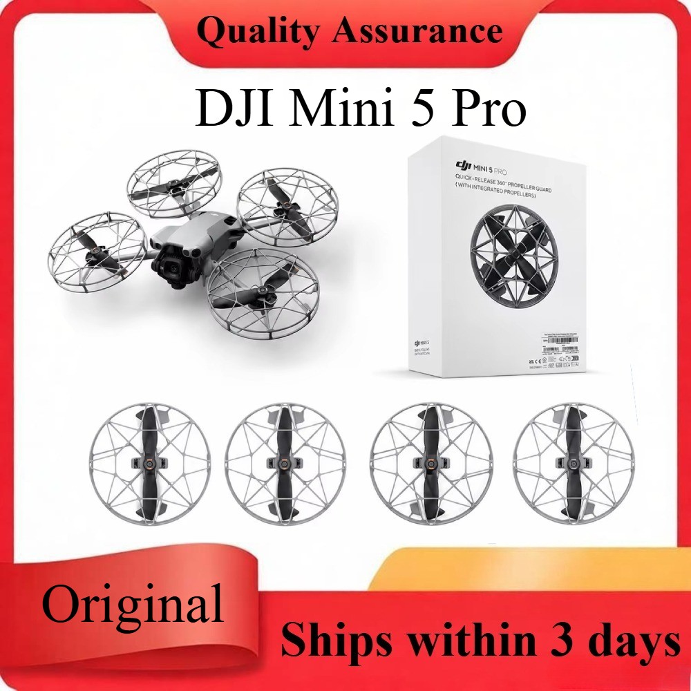 DJI Mini 5 Pro OEM Propeller Guard Combo with CW CCW Quick Release Propellers
