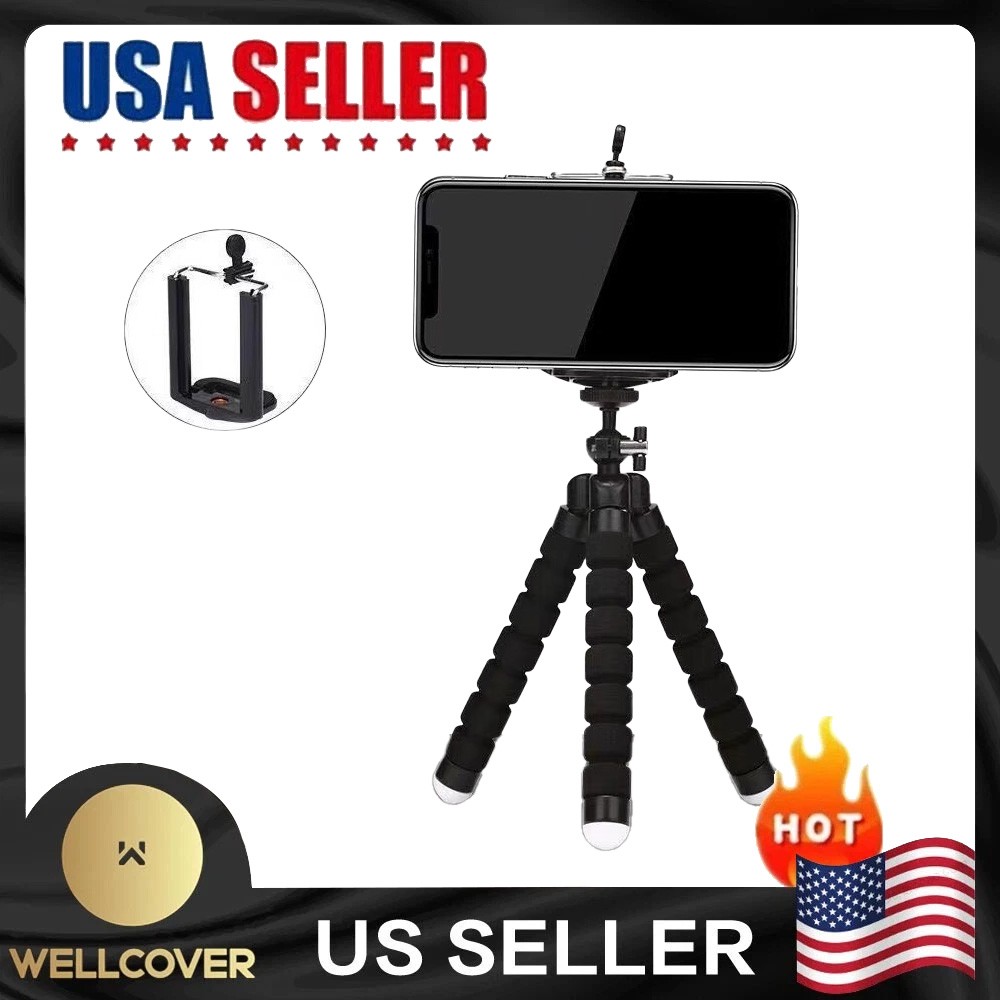 Adjustable Tripod Stand Flexible Octopus Phone Holder for iPhone Camera Bracket