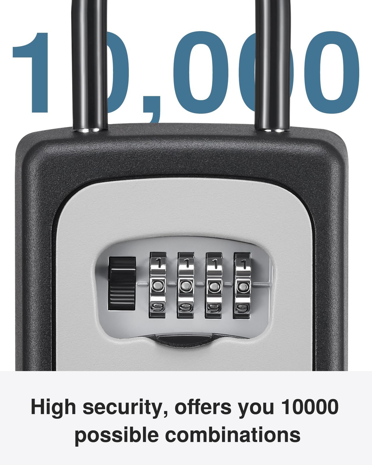 Puroma Lock Box Large Key Lock Box Resettable Combination Code Lockbox Portab...