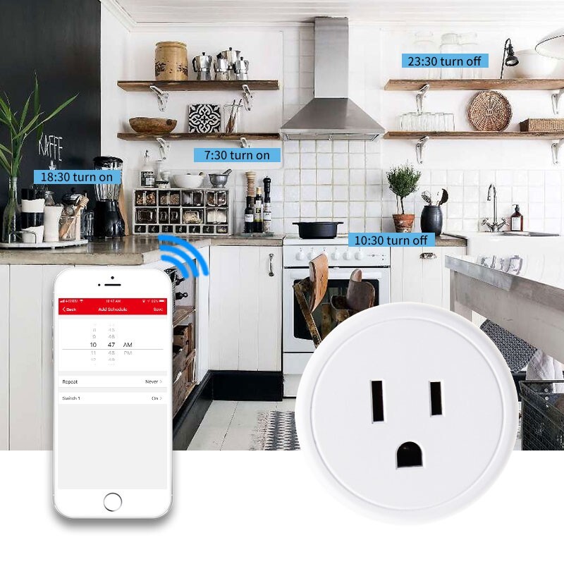 Smart Plug Compatible with Alexa, Google Assistant, IFTTT , Voice Control 2.4GHz