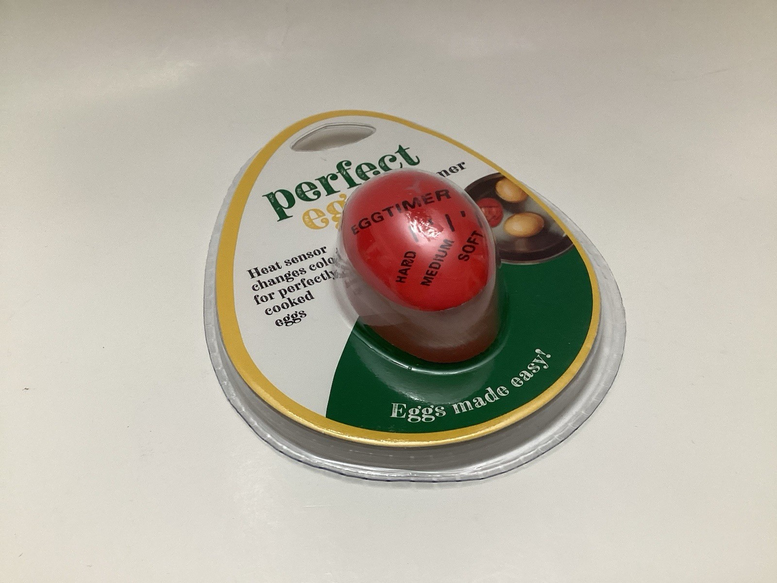 Perfect Egg Egg Timer Soft Medium Hard Add to Water with Eggs