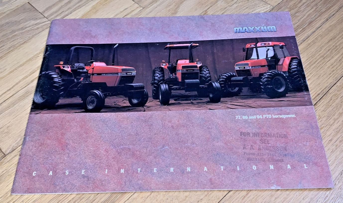 CASE INTERNATIONAL MAXXUM TRACTORS Brochure - 77, 86 and 94 PTO Horsepower