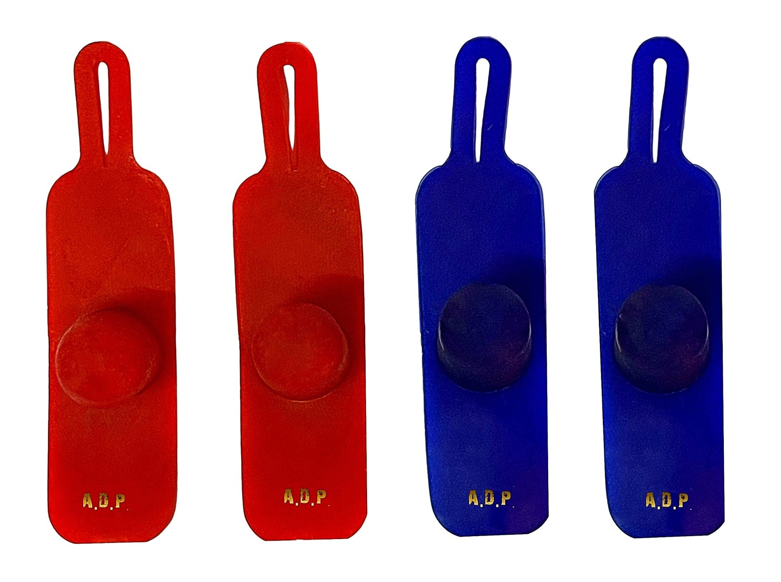 A.D.P. R4 Chicken Supplies Spur & Leg Protect Red Blue 2 Small, &