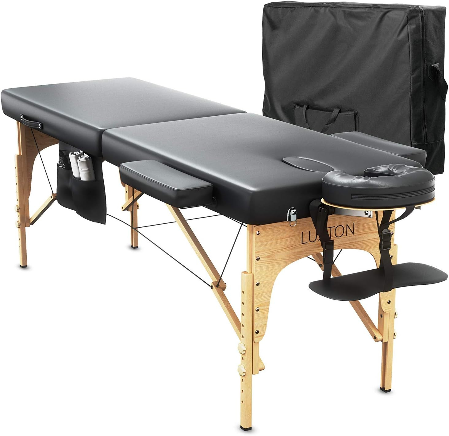 Memory Foam Massage Table Premium Portable Foldable Massage Bed Height Adjustabl