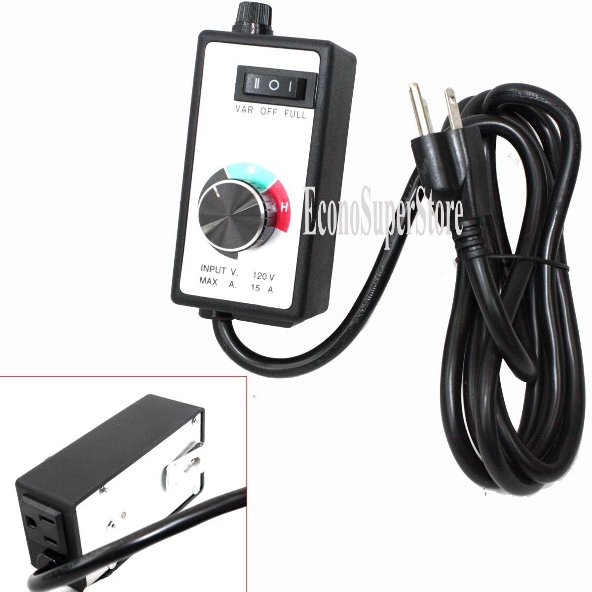 6" Carbon Filter Inline Fan Air Blower Speed Controller Hydroponic Odor Scrubber