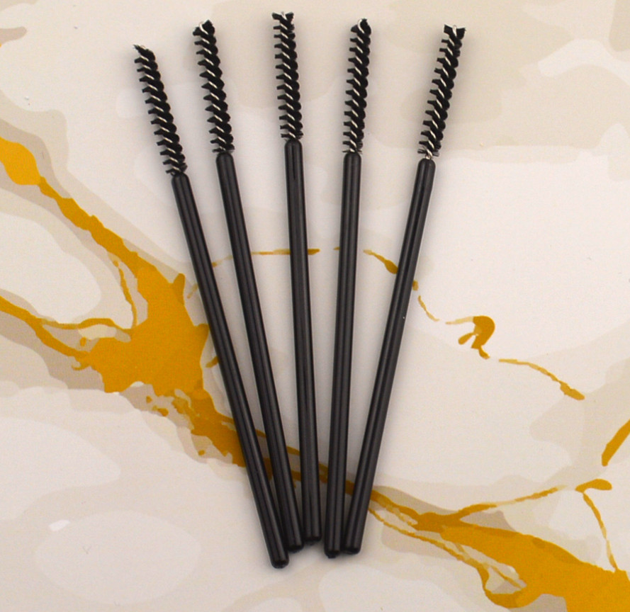 100 PC Disposable Eyelash Brush Spiral Eyelash Curler Brush Makeup Brush