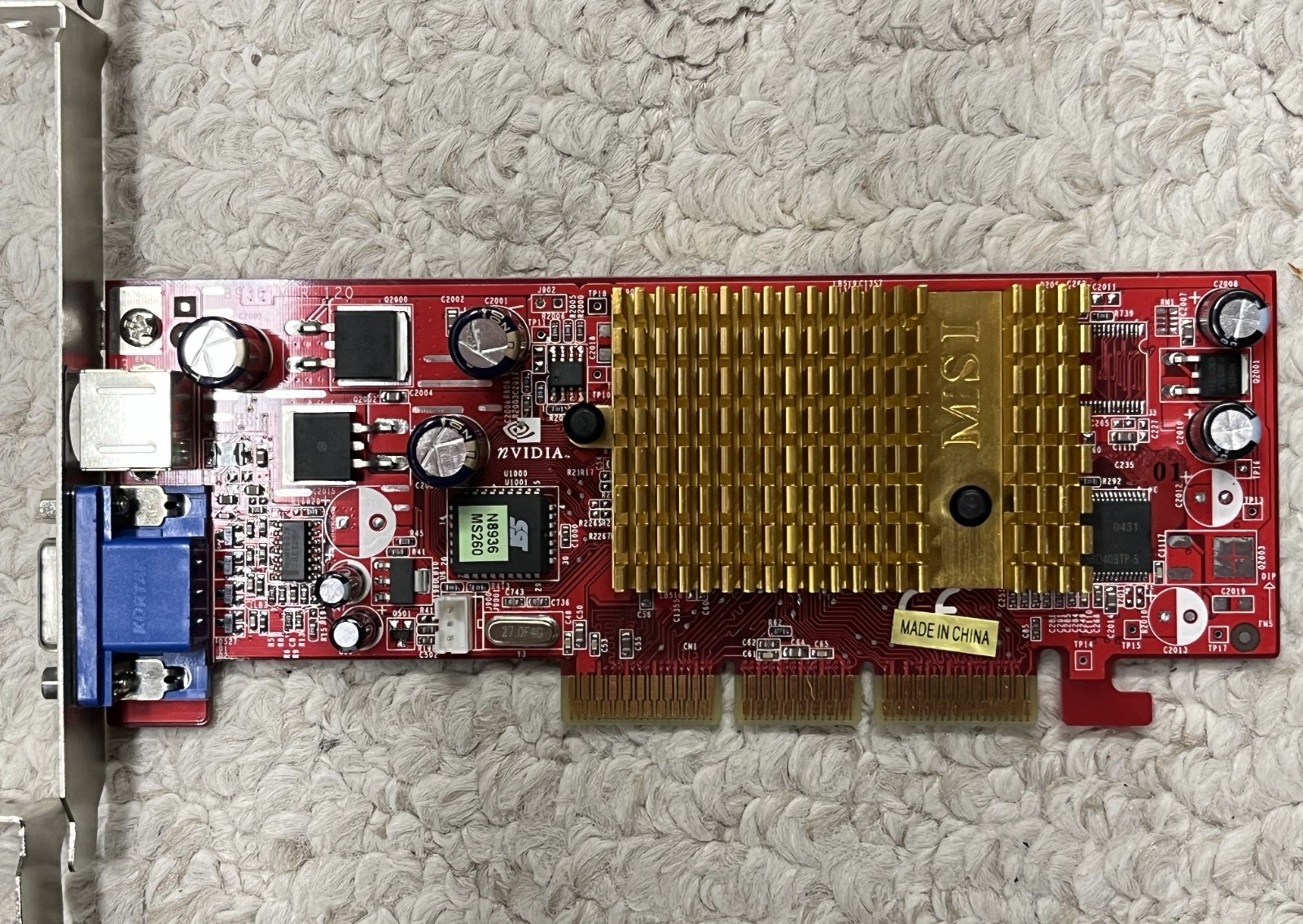 MSI 8936 AGP VGA Card Geforce MX4000