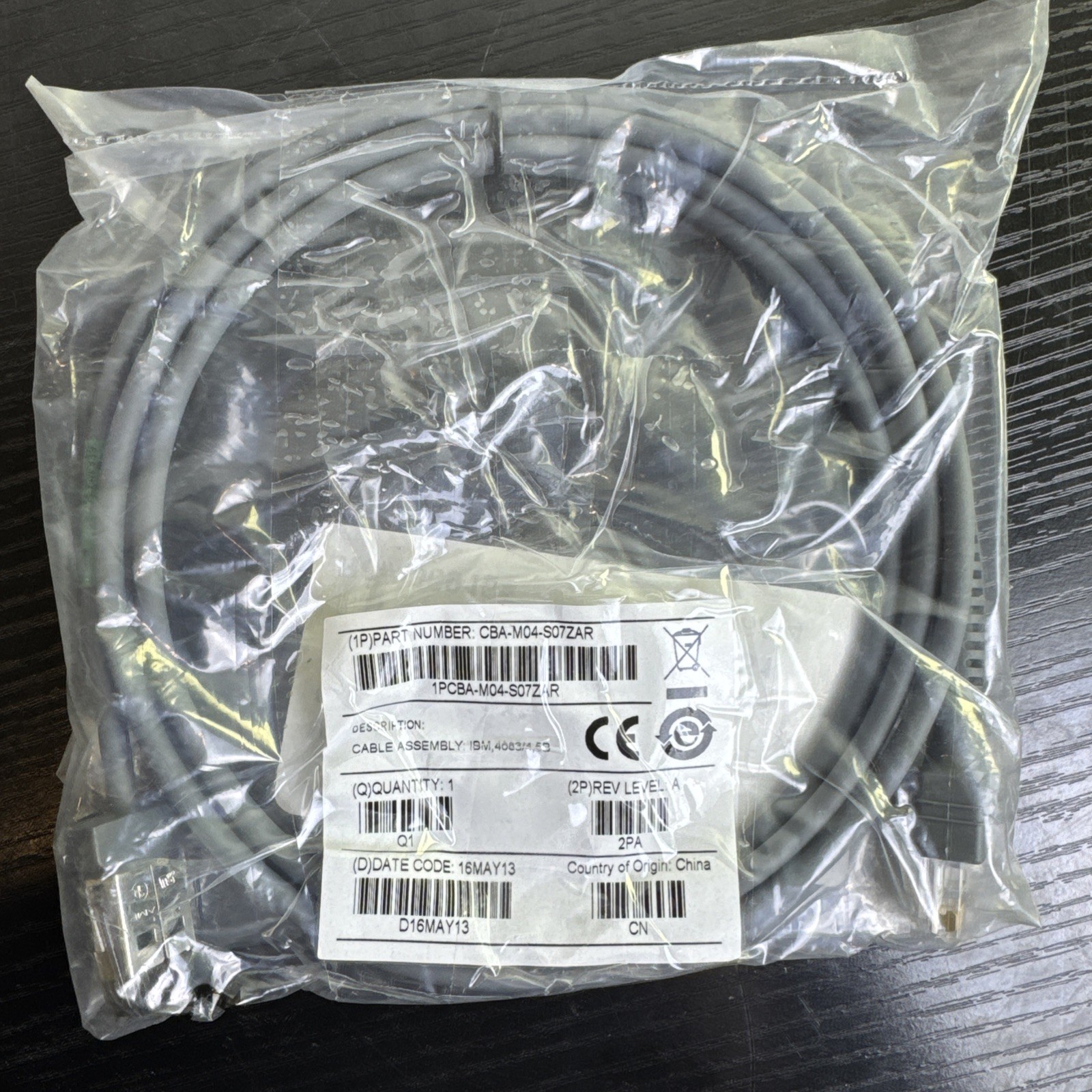 CBA-M04-S07ZAR Data Transfer Cable; IBM 468X / 9X Port 5B, Straight, 7ft