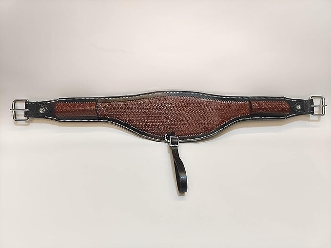 Back Cinch Strap Western Horse Saddle Strap Rear Girth Flankcinch Smooth Leather