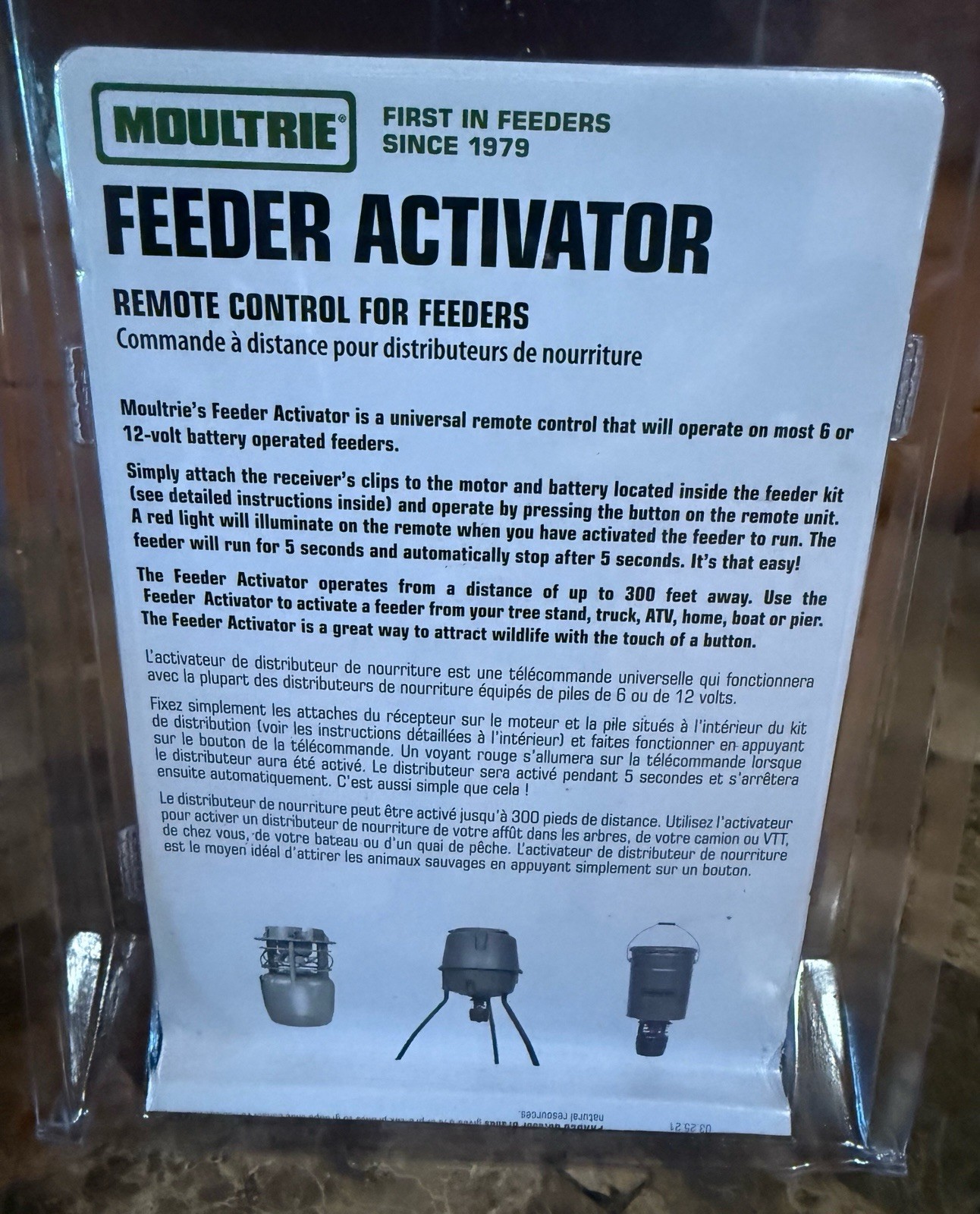 Moultrie Feeder Activator | Remote Control Compatible With 6 Or 12-V 300’ Range