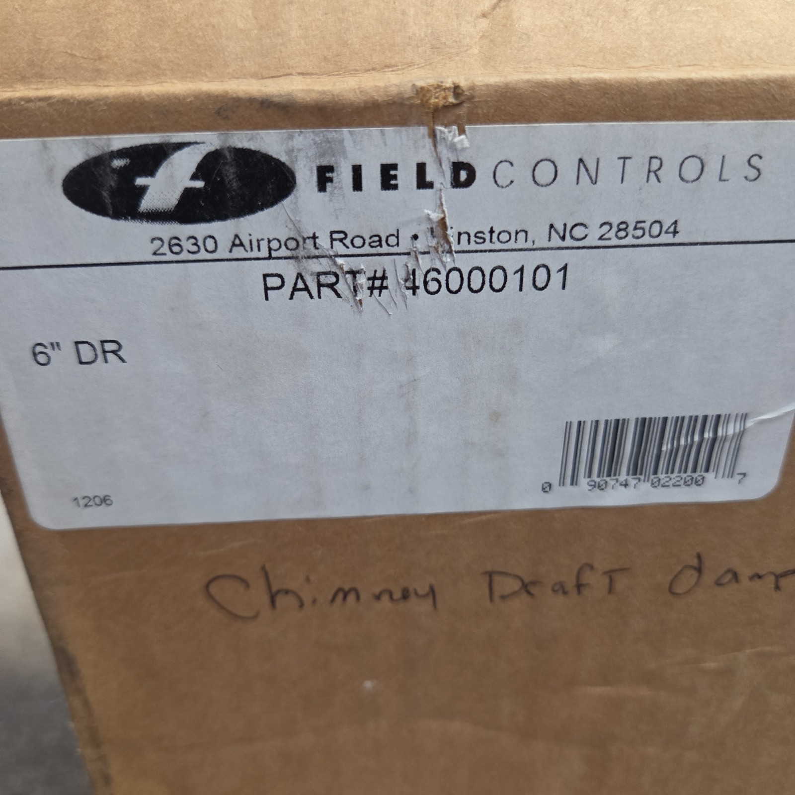 Dr Draft Control 46000191 6" DR