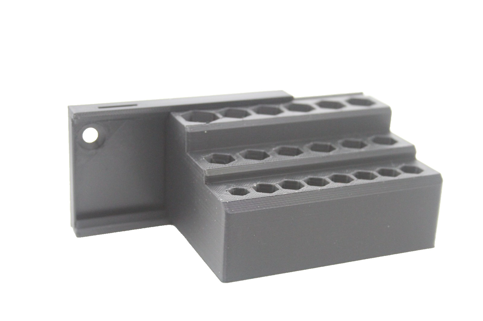 20-Hole Punch and Chisel Organizer Rack & Wall Mount – 3D Printed Storage