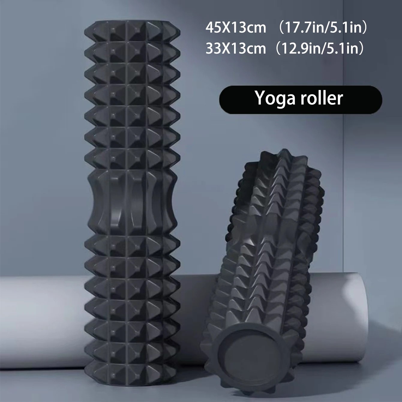 45cm Yoga foam roller muscle massage Block pilates tools Yoga Column fitness foa