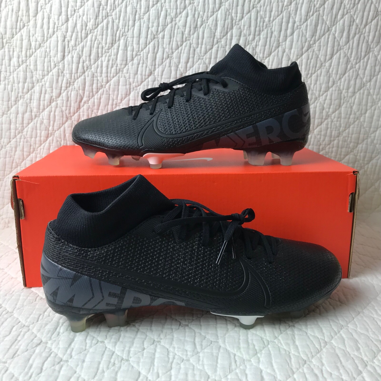 Nike By You Mercurial Soccer Cleats Men’s SZ 7 Black CJ5615-991 NWOB