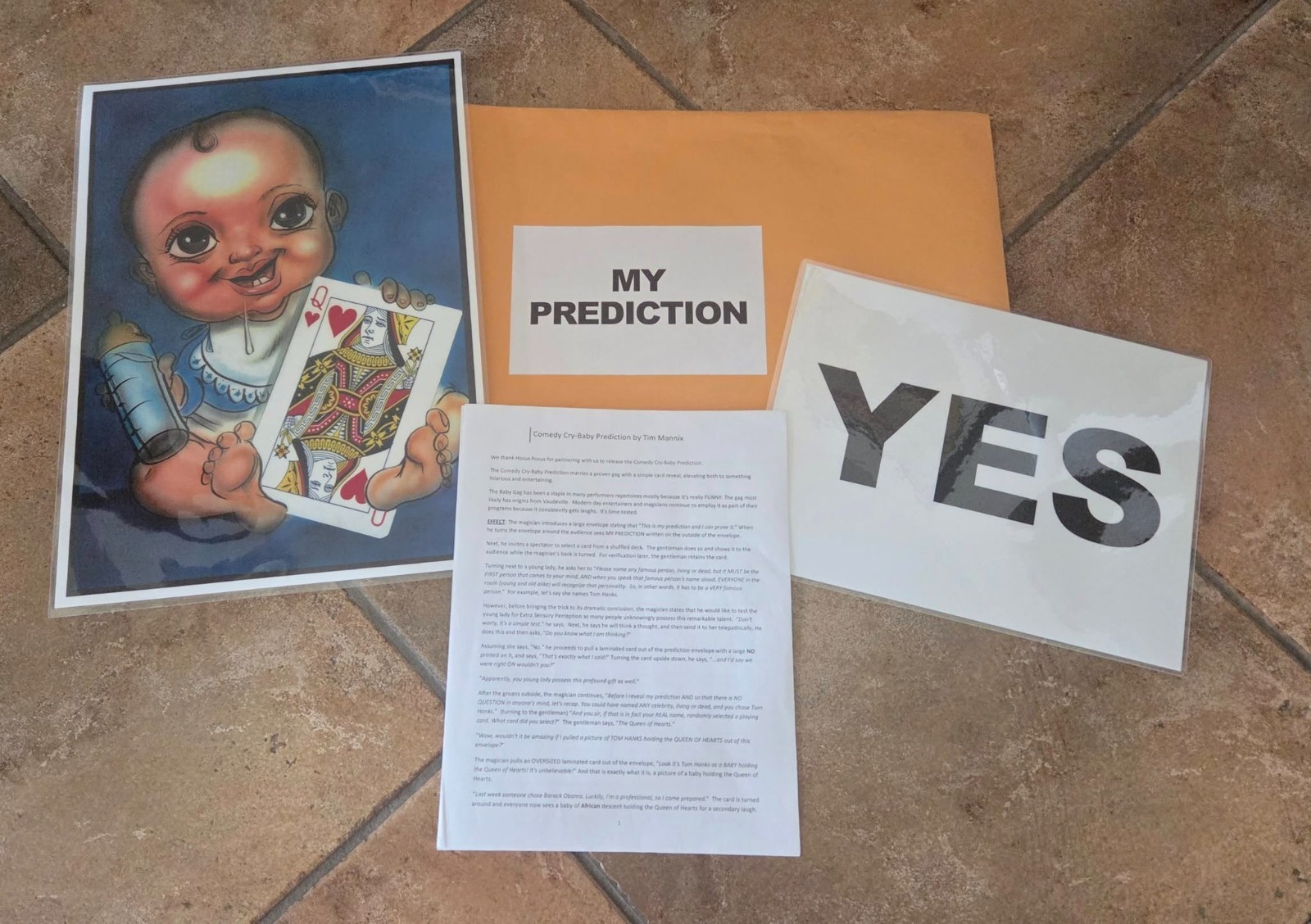 Comedy Cry Baby Prediction (Baby-Gag ) by Tim Mannix Magic Mentalism Tricks