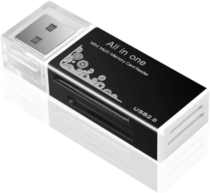 Ultimate 4-Pack USB Card Reader - Fast Transfers, Durable Design for All Devices