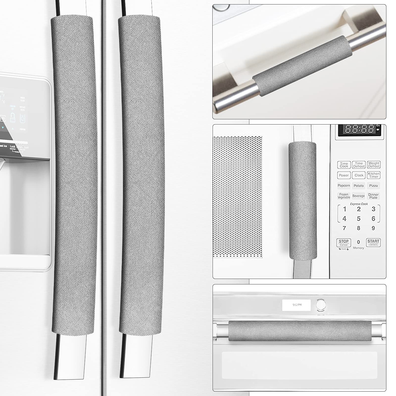 Set of 5 Refrigerator Door Handle Covers for Fridge, Ovens, Dishwashers