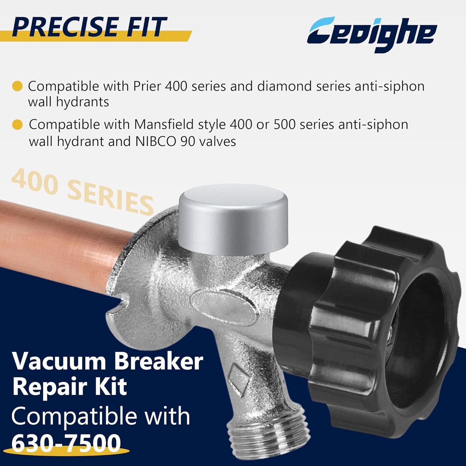 2 Pack Vacuum Breaker Repair Kit Compatible with 630-7500, Compatible with Prier