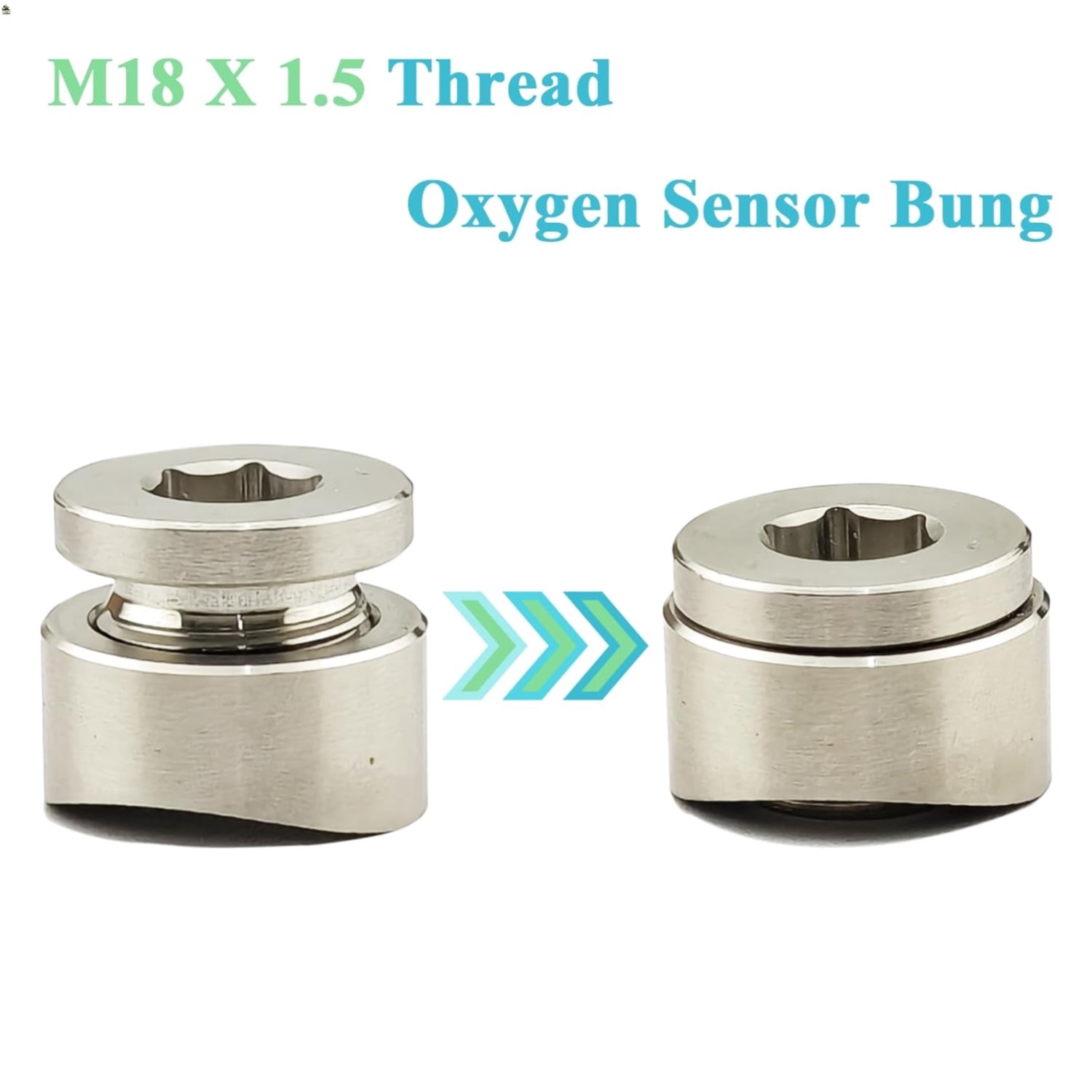 High-Quality O2 Sensor Bung with Plug - Universal Fit for Exhaust Upgrades