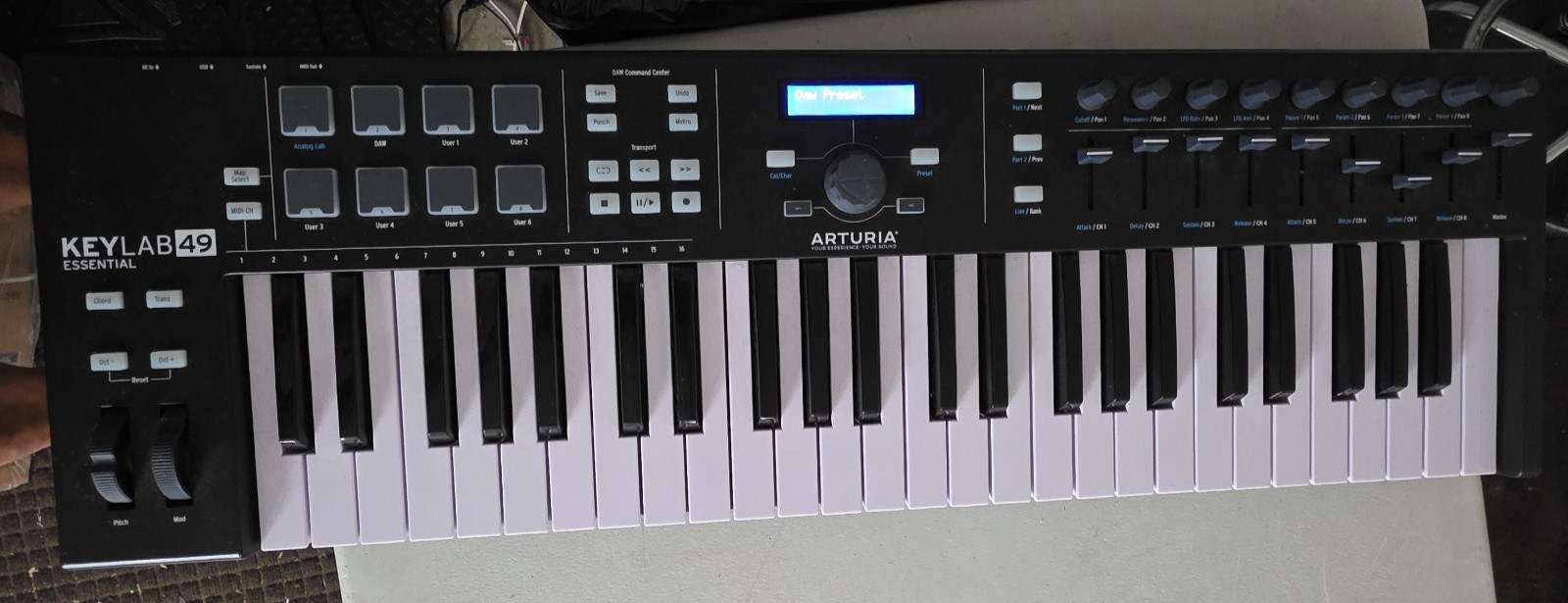 Arturia KeyLab Essential 49 MIDI Keyboard Controller, 49 Synth Keys, USB/MIDI O…