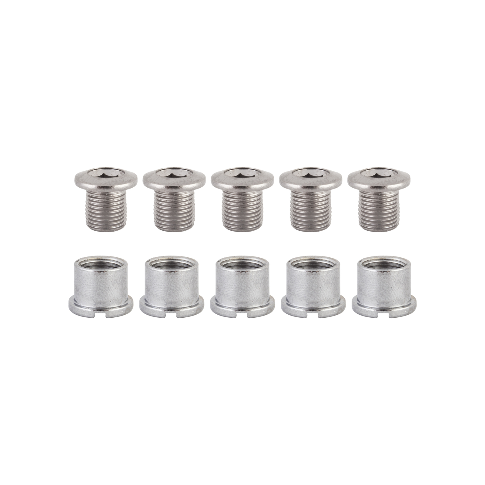 Origin8 Bicycle Chainring Bolt Set Double Steel Chrome