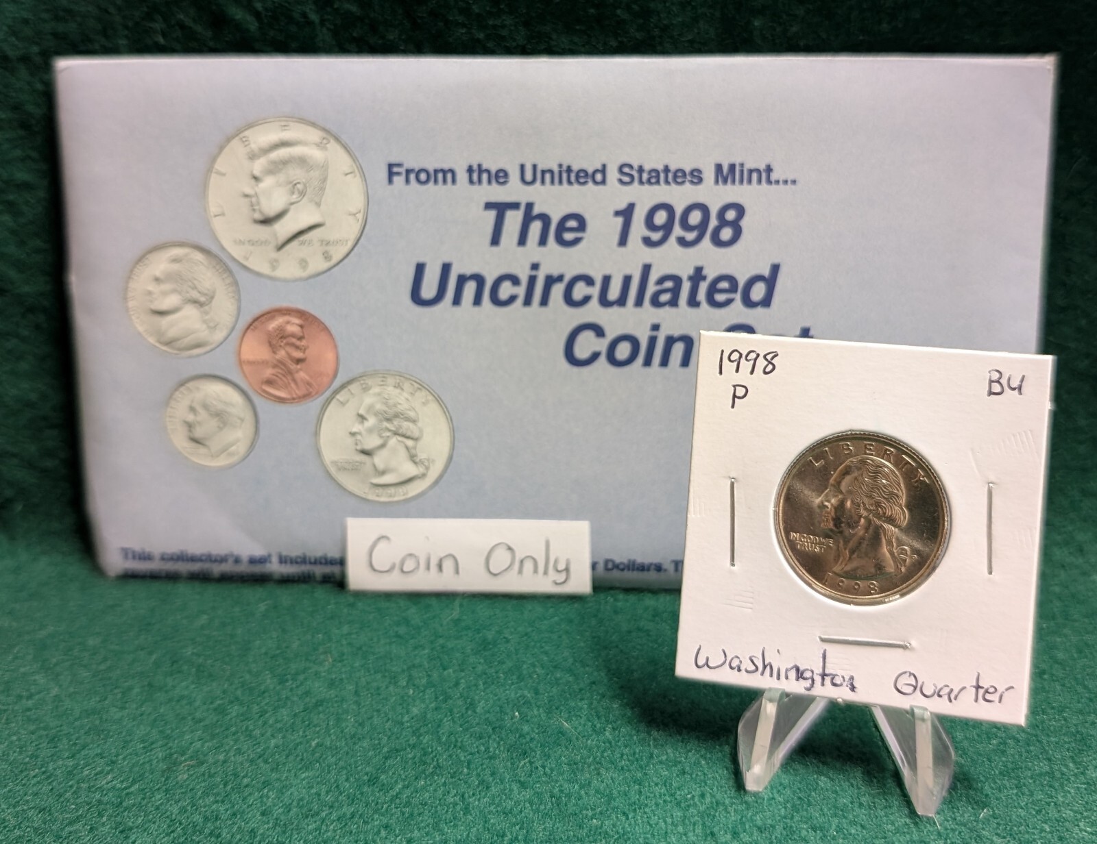 1998 P Washington Quarter Uncirculated from Mint Set