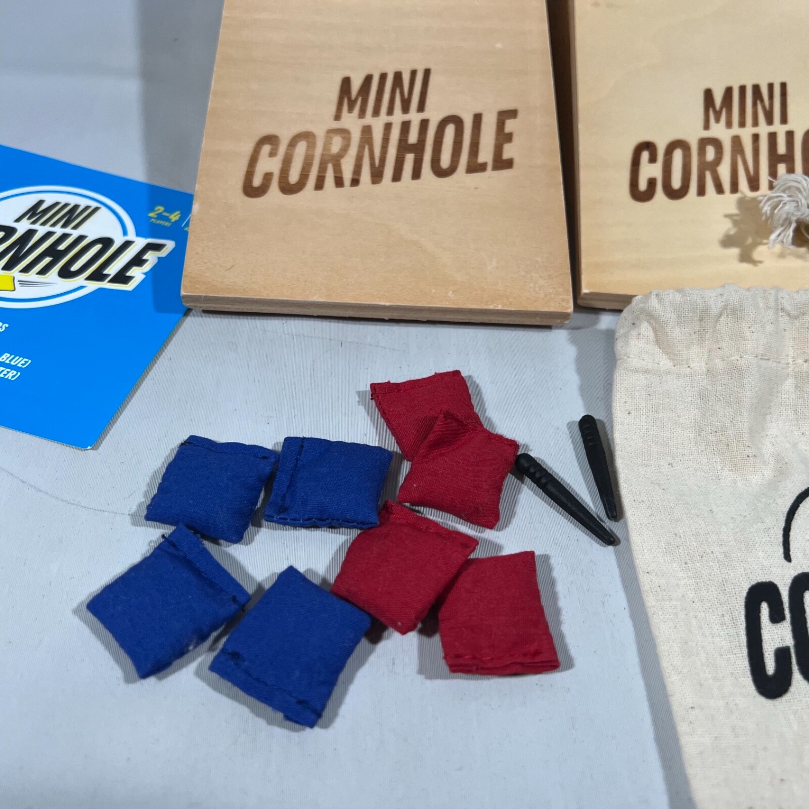 Buffalo Board Games Mini Tabletop Cornhole NEW OPEN BOX