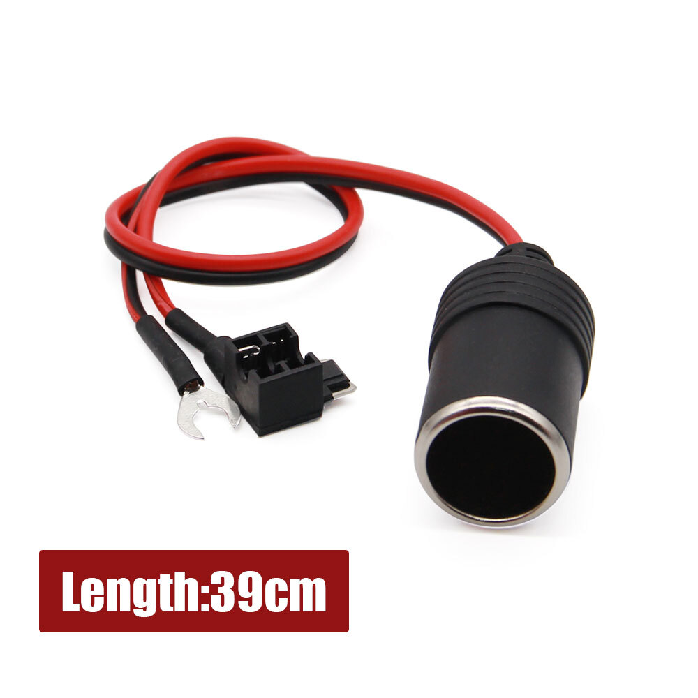 Cigarette Lighter Seat Power Connect Fuse Storage Battery Adapter Socket Plug-
