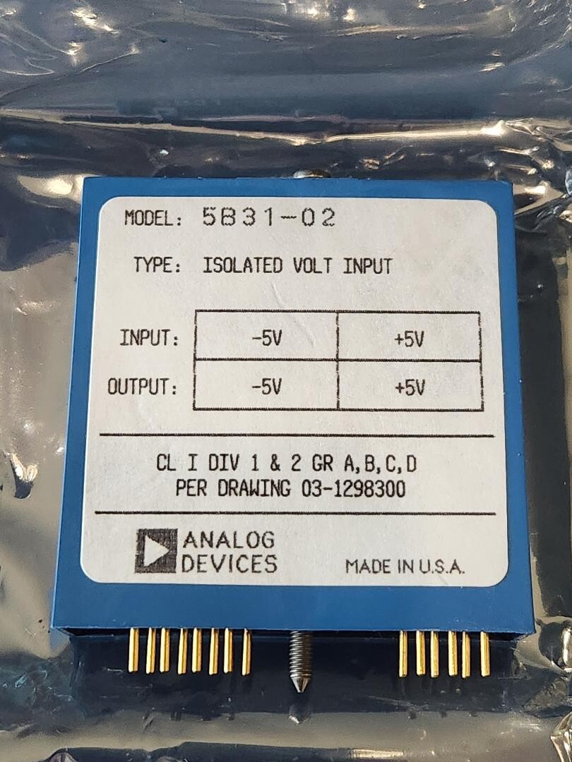 Analog Devices 5B31-02 Single-channel Plug-in Signal Conditioner -5 V to +5 V