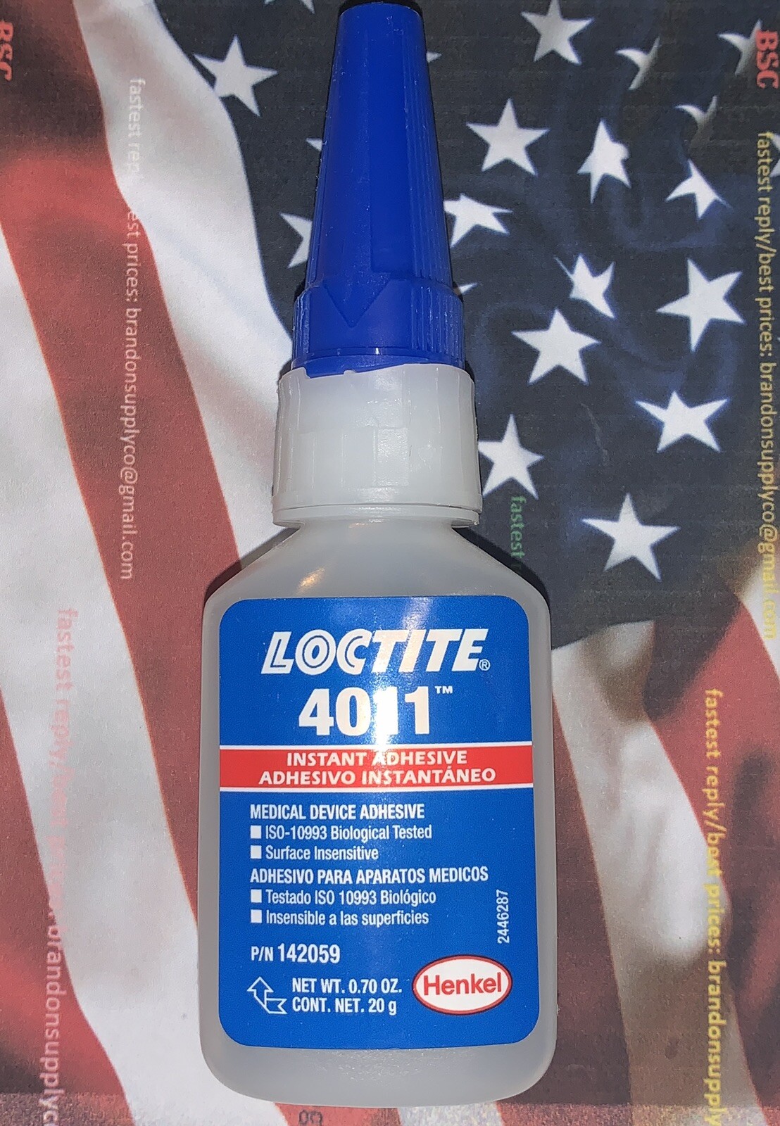 USA  Loctite 4011 Instant Adhesive  20g   .70oz   Medical  142059