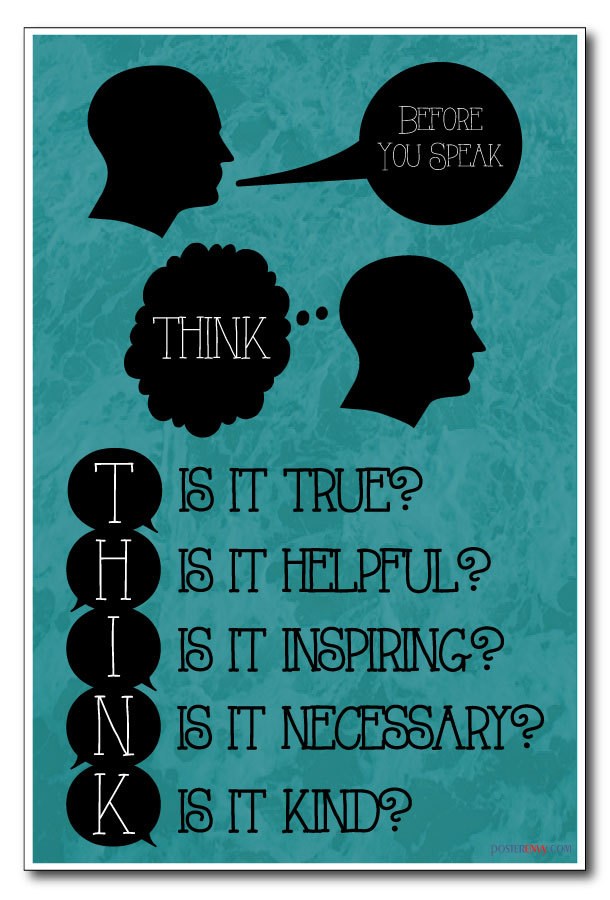 Before You Speak - NEW Classroom Motivational Poster