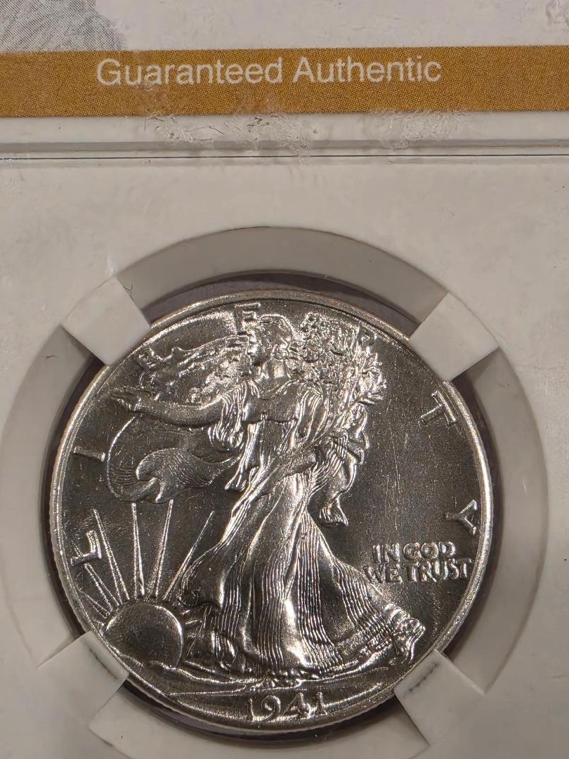 1941  Walking Liberty Half Dollar MS65
