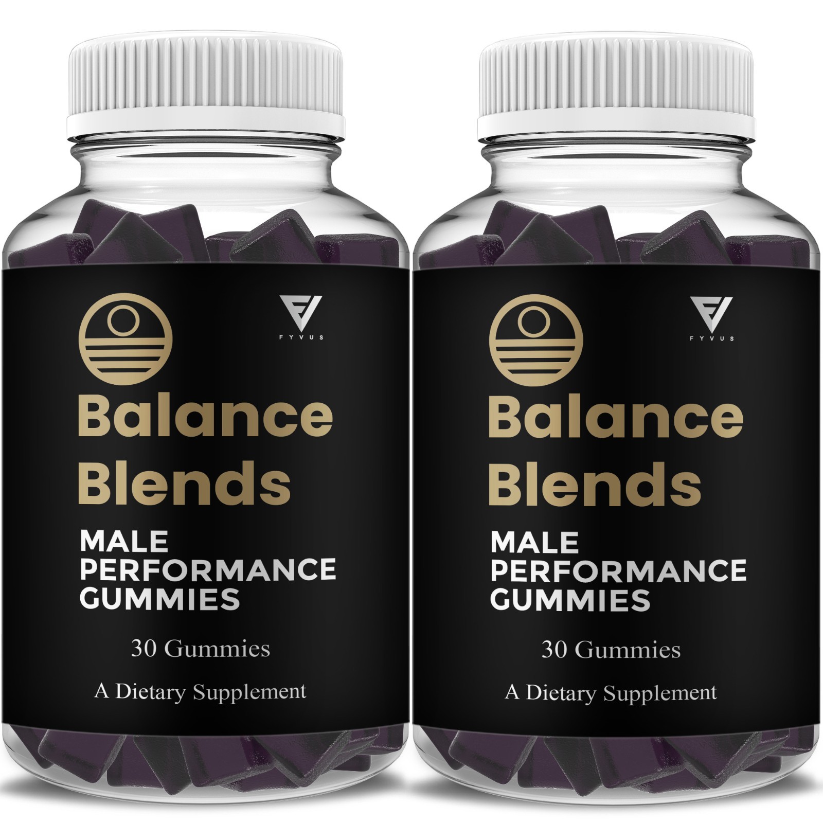 (2 Pack) Balance Blends Male Performance Gummies, BalanceBlends (60 Gummies)