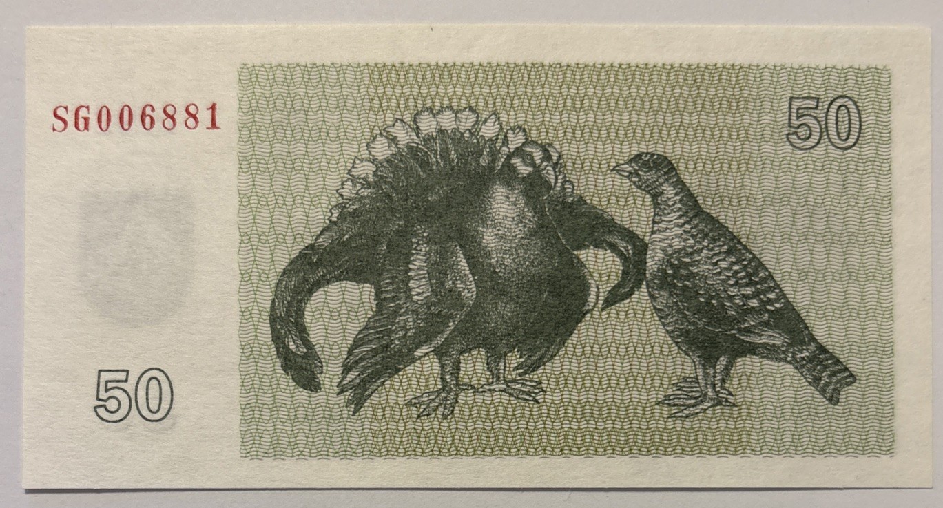 Lithuania 50 talonas 1992 p-41 UNC