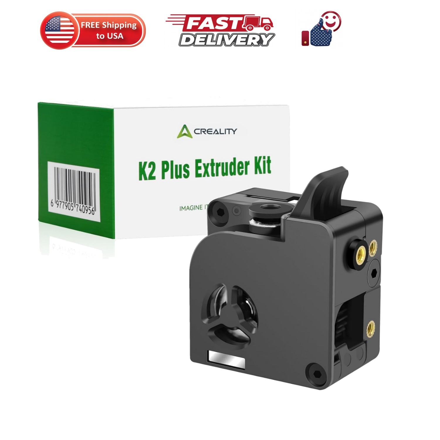 K2 Plus Extruder Kit,  3D Printer Extruder Part, K2/ K2 Pro Combo Dual Gears ...