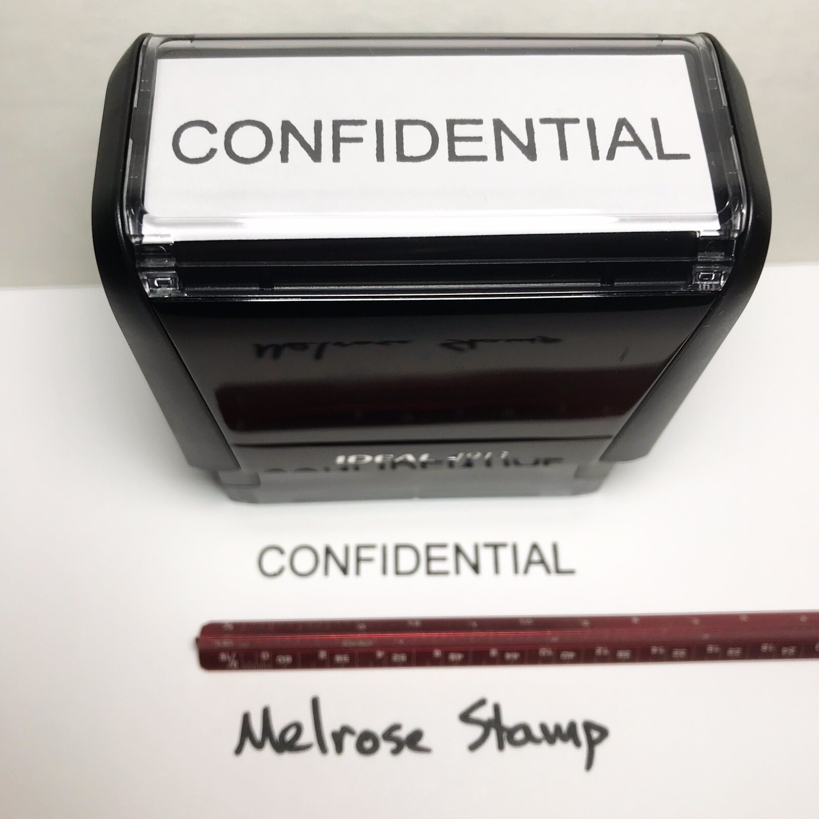 Confidential Rubber Stamp Black Ink Self Inking Ideal 4913