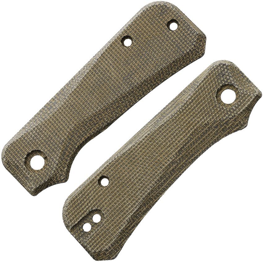 Flytanium Green Micarta Scales With Clip Holes For Civivi Baby Banter Knife