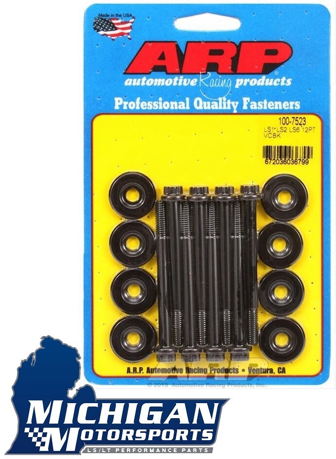 ARP 100-7523 LS Valve Cover Bolts Black 12pt 4.8 5.3 5.7 6.0 6.2 LS1 Valvecover