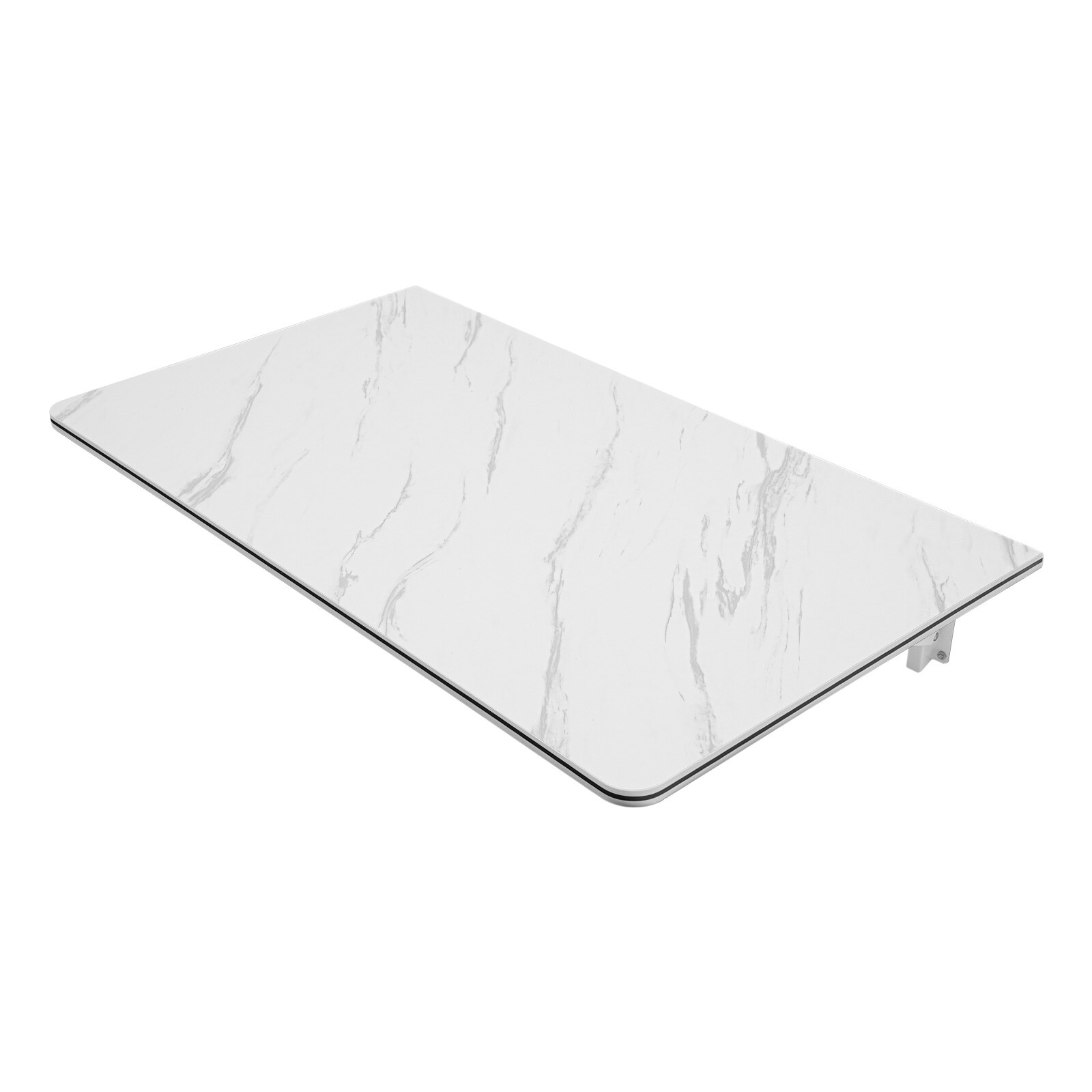 Folding Wall Mounted Laptop Desk with Brackets Space Saving Foldable Table US~