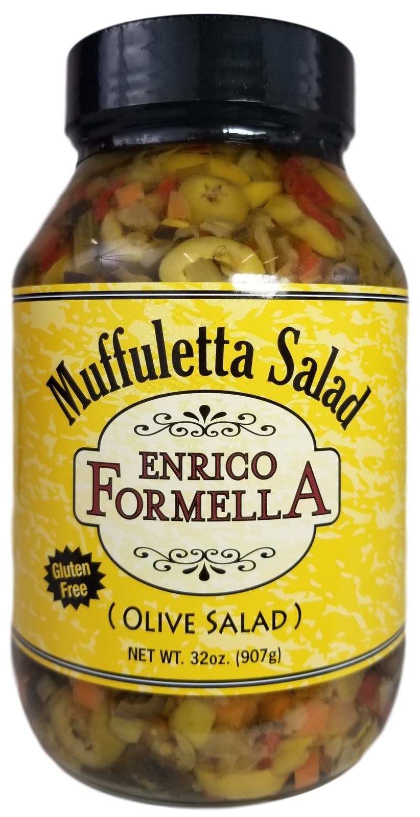 Enrico Formella Mild Muffuletta Salad - Gluten Free Italian Olive Mix - New O...